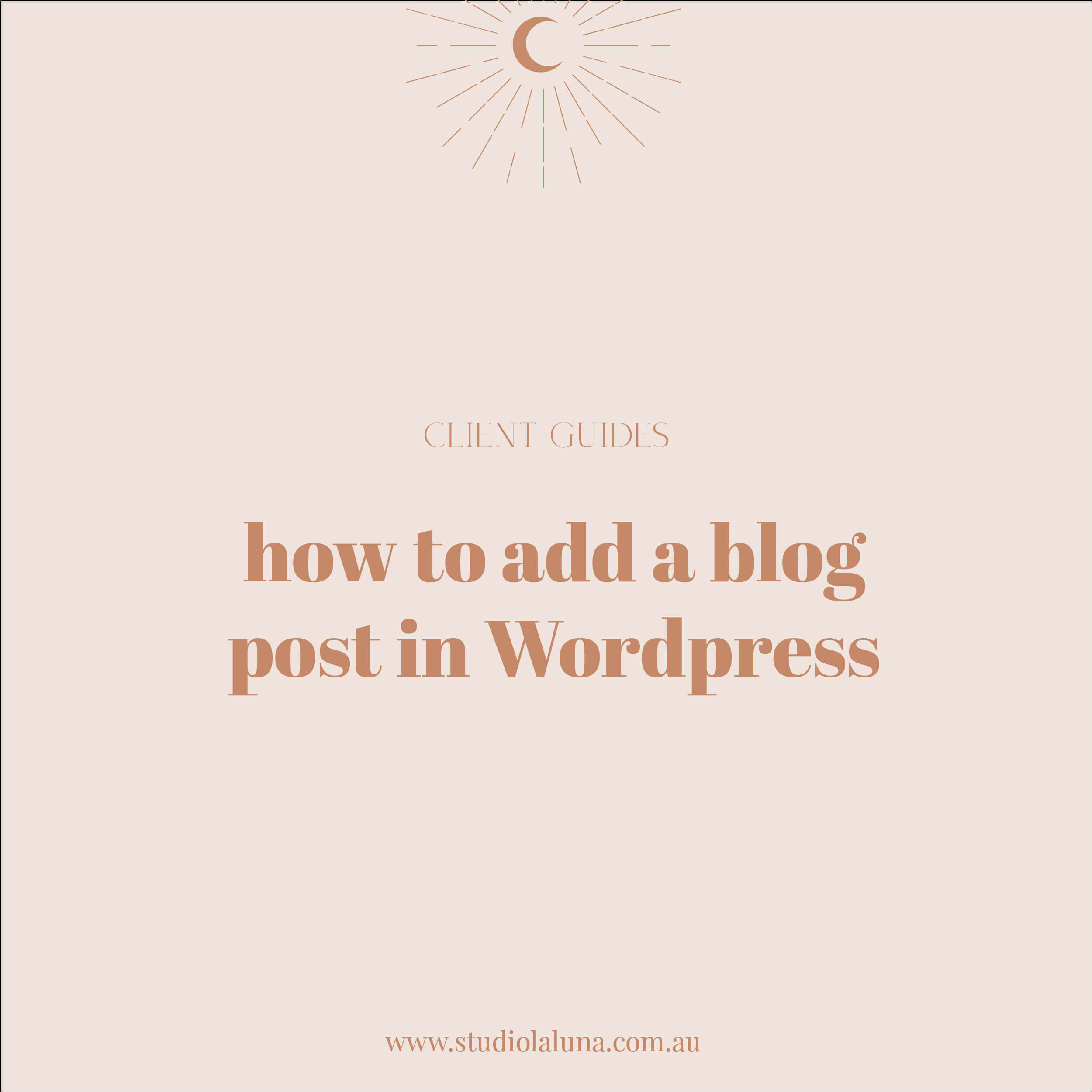 How to add a blog post to your Wordpress website
