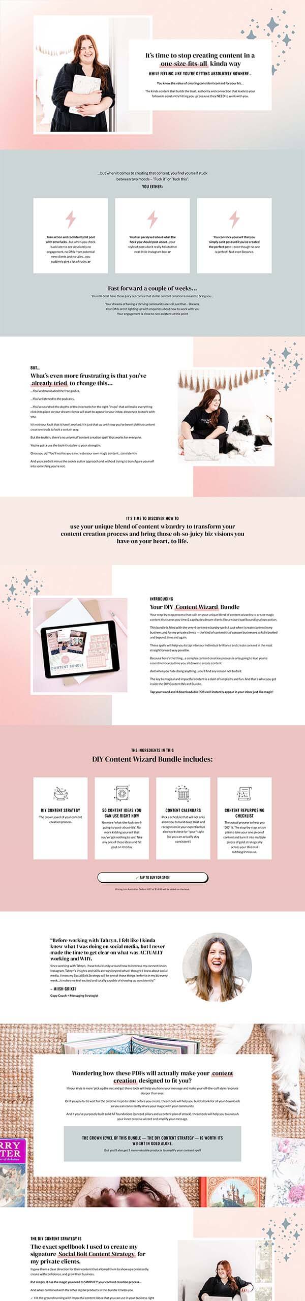 the social bolt sales page