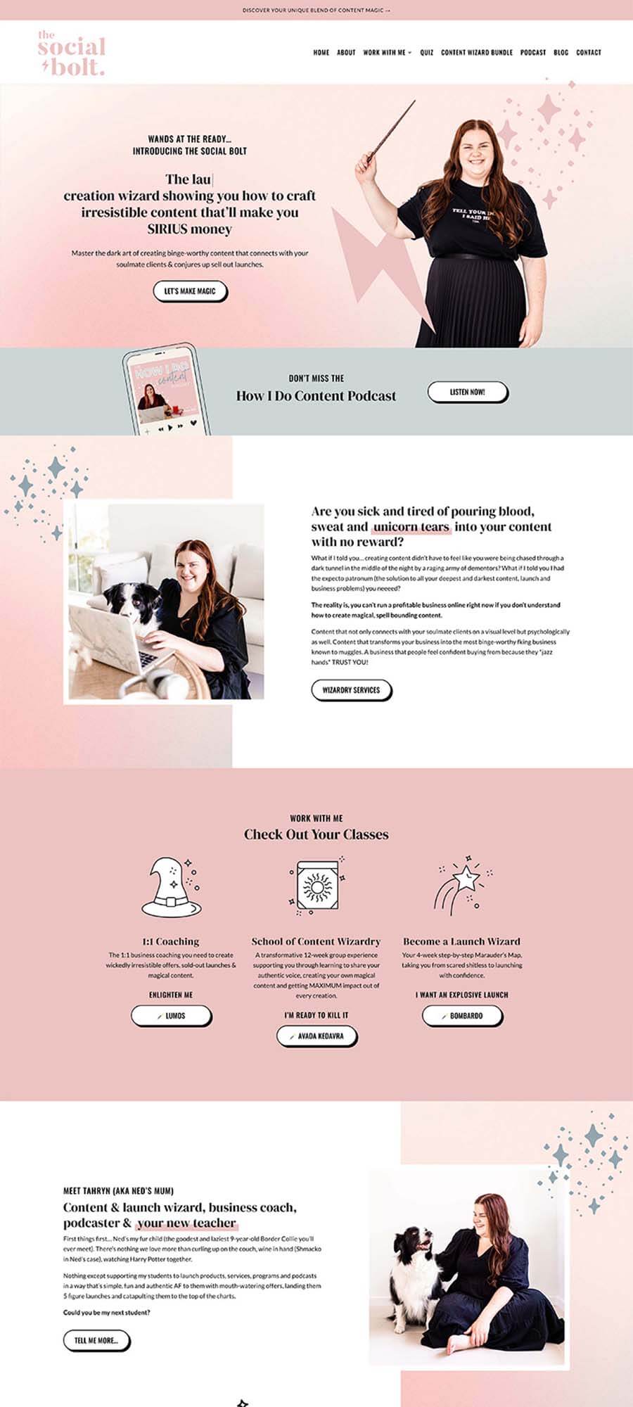 the social bolt website design by studio la luna the social bolt website design by studio la luna