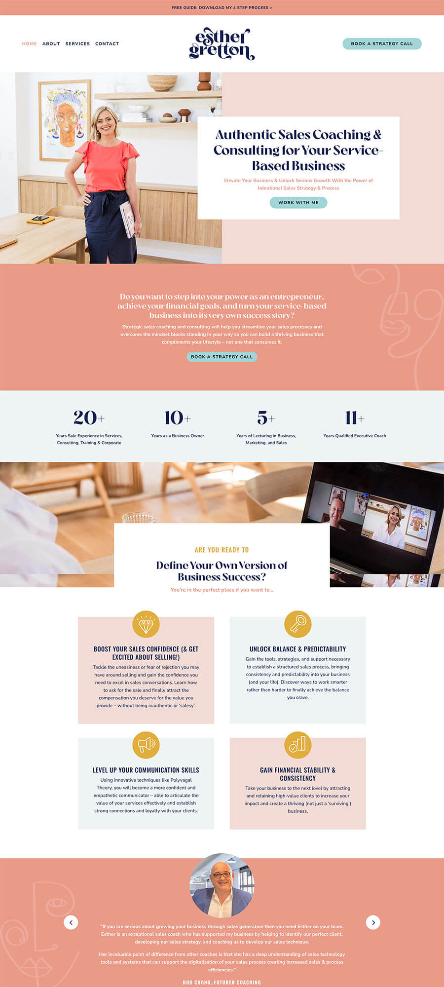 esther gretton website by studio la luna client showcase esther gretton website by studio la luna client showcase
