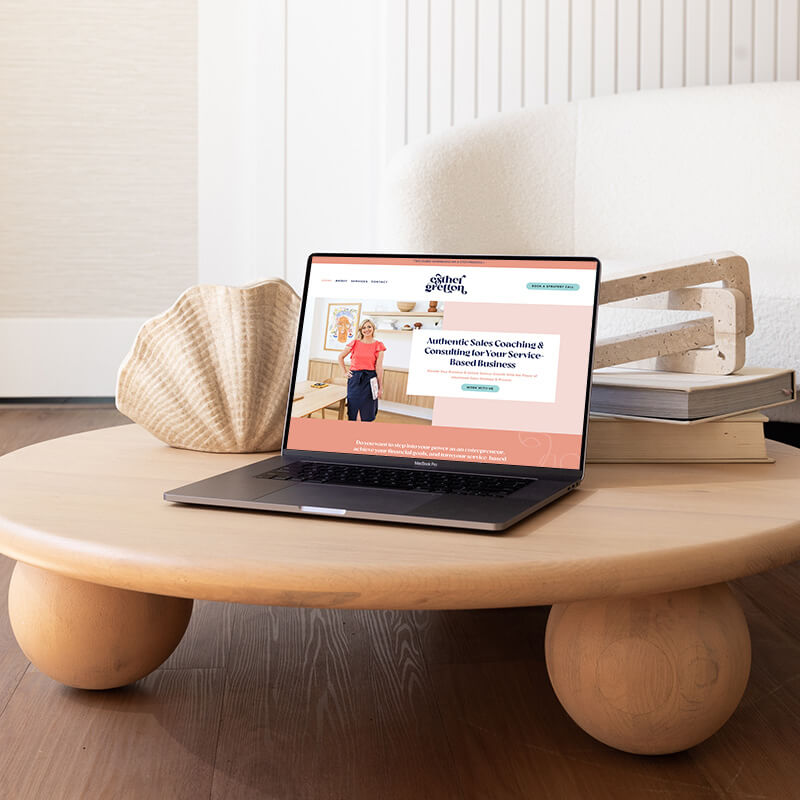 esther gretton wordpress website design by studio la luna